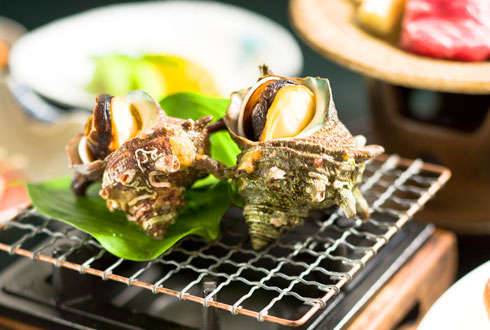 Grilled shellfish